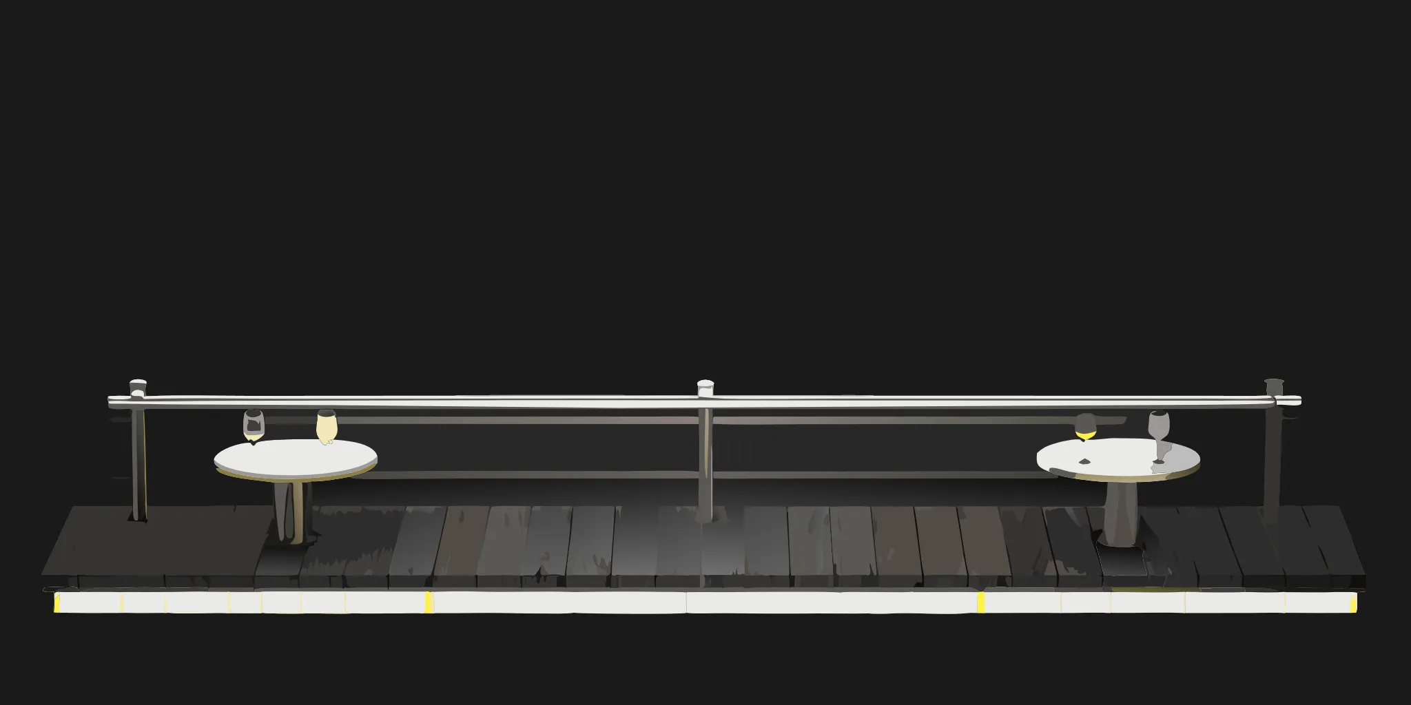 A Monaco Grand Prix hospitality package with VIP trackside terrace views over the circuit.