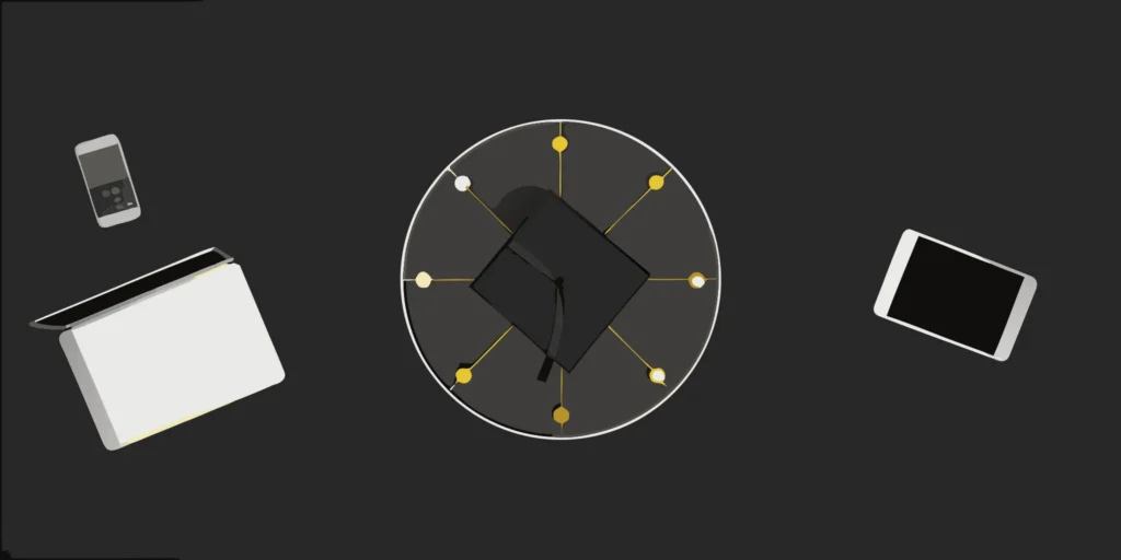 Planning all-inclusive Masters packages for business on a laptop and tablet.