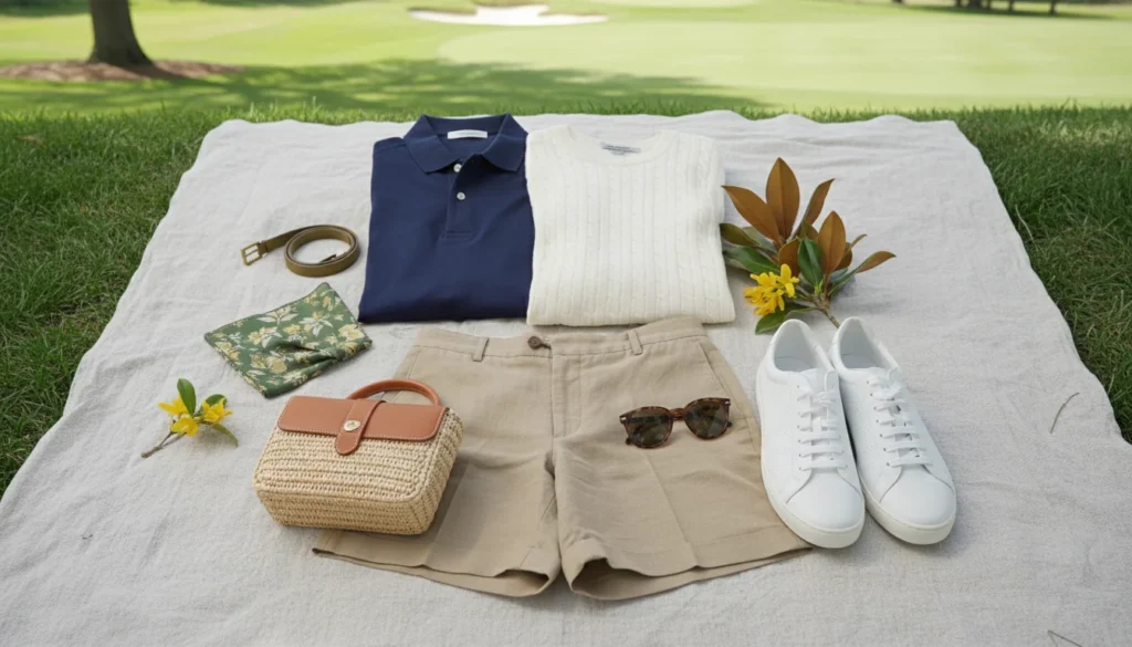 What to wear to the Masters patron dress code guide with polished golf attire for Augusta National