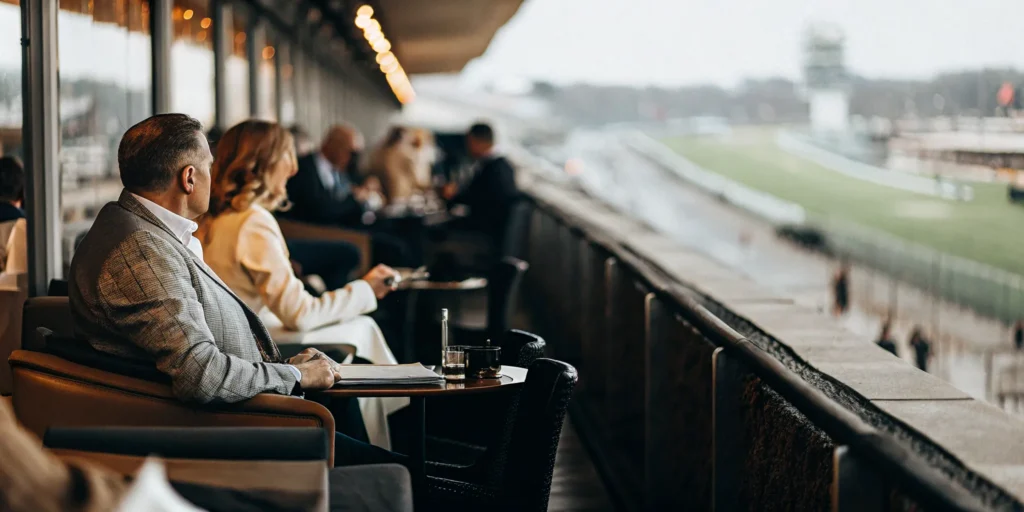 Executive leaders planning a board retreat at a premier sporting event