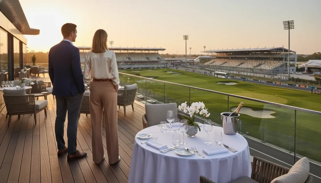 Executives enjoying a VIP client appreciation event experience